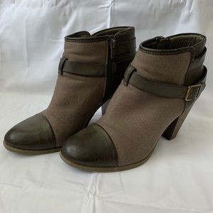 🛍 LC Lauren Conrad Farren Taupe Ankle Booties